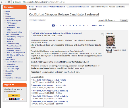 Coolsoft Midi Mapper
